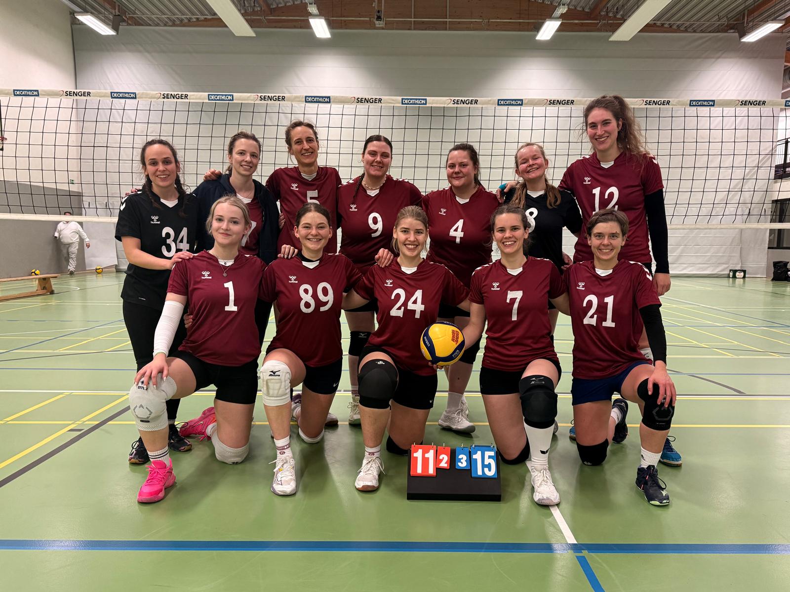 Mannschaftsfoto nach gewonnenem Tie-Break in Lübeck